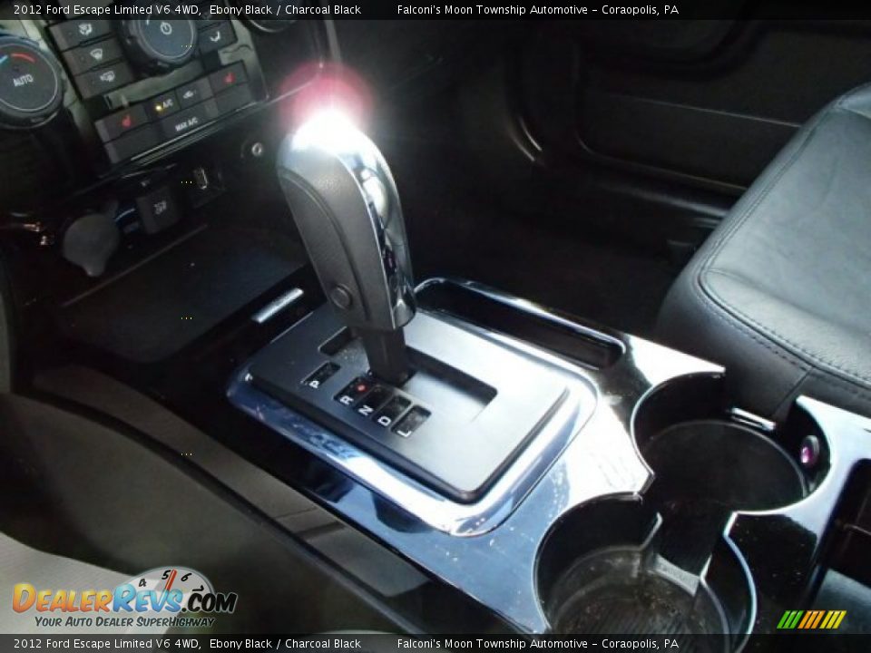 2012 Ford Escape Limited V6 4WD Ebony Black / Charcoal Black Photo #22