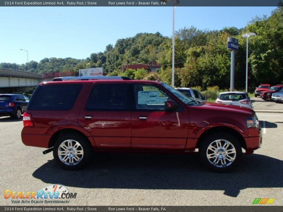 2014 Ford Expedition Limited 4x4 Ruby Red / Stone Photo #1