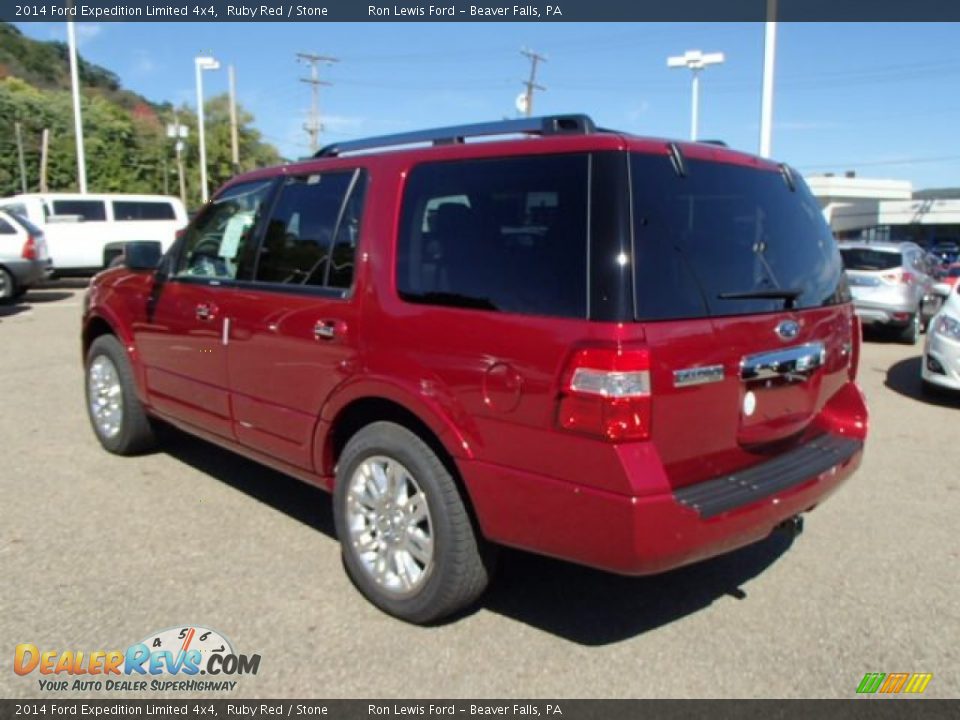 2014 Ford Expedition Limited 4x4 Ruby Red / Stone Photo #6