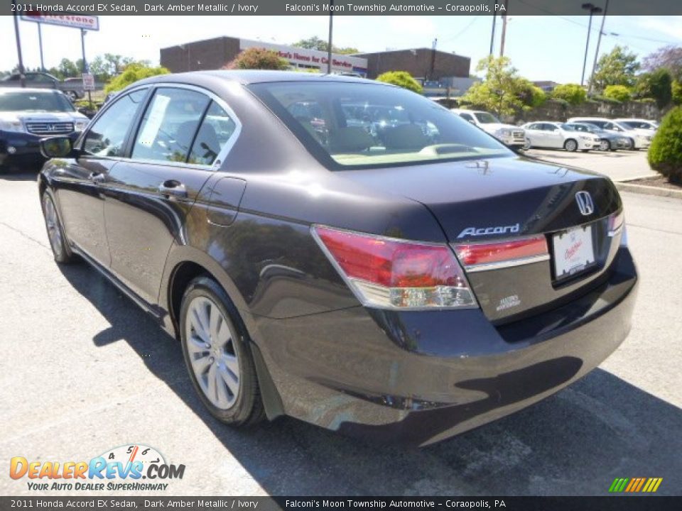 2011 Honda Accord EX Sedan Dark Amber Metallic / Ivory Photo #3