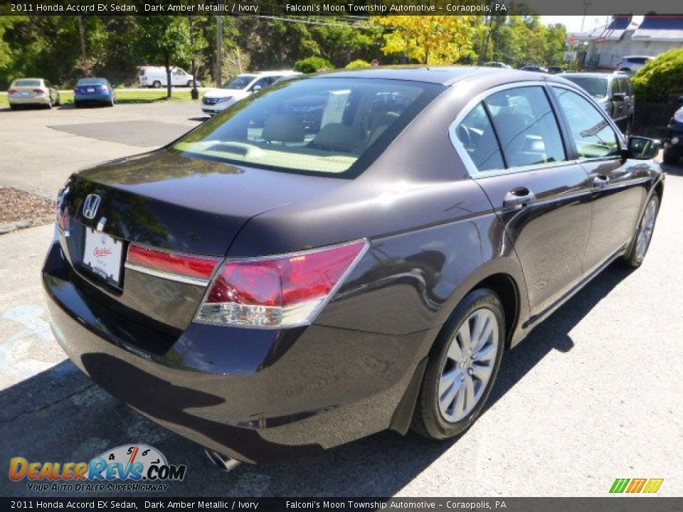2011 Honda Accord EX Sedan Dark Amber Metallic / Ivory Photo #5