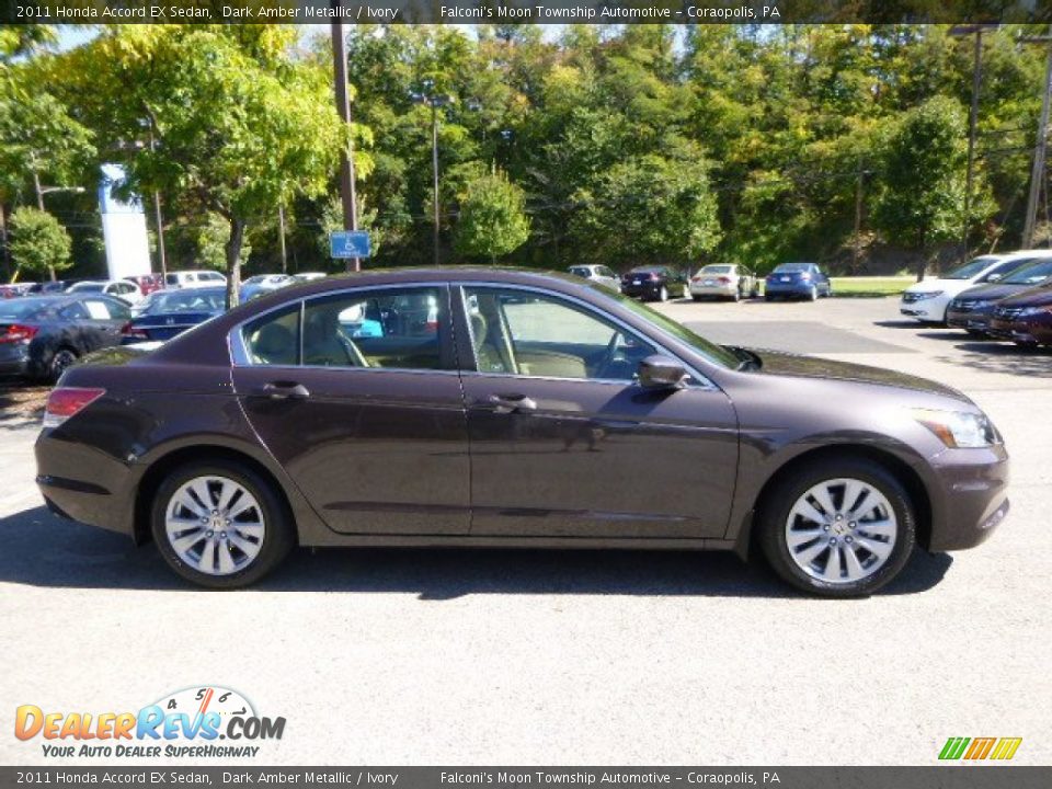 2011 Honda Accord EX Sedan Dark Amber Metallic / Ivory Photo #6