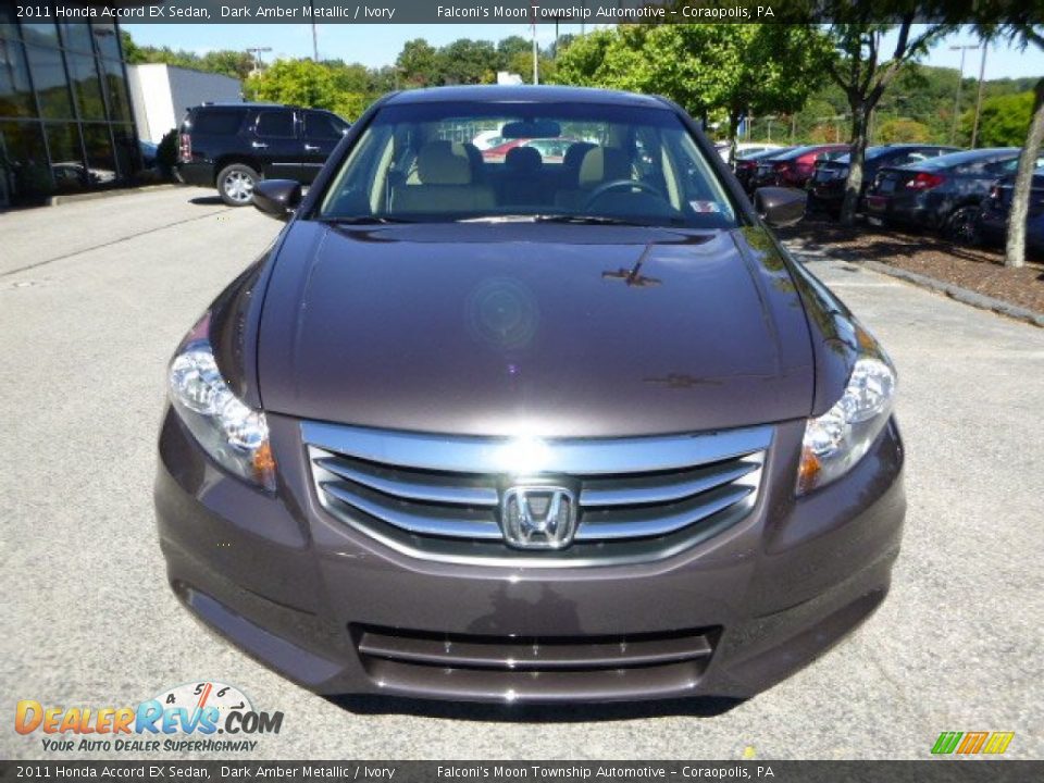 2011 Honda Accord EX Sedan Dark Amber Metallic / Ivory Photo #8