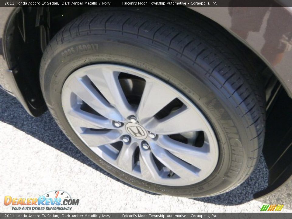 2011 Honda Accord EX Sedan Dark Amber Metallic / Ivory Photo #9