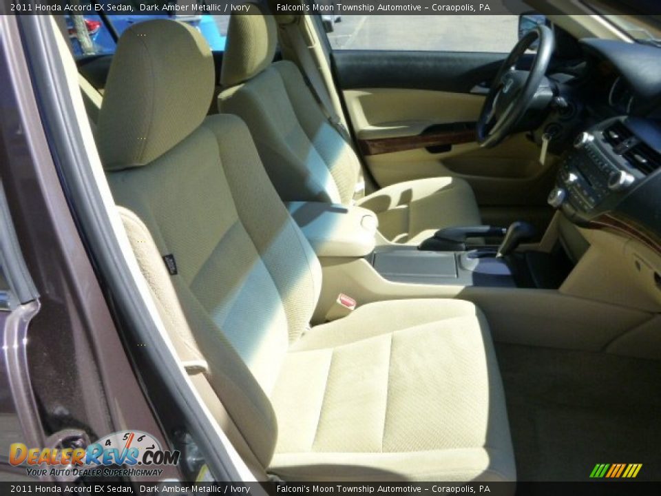 2011 Honda Accord EX Sedan Dark Amber Metallic / Ivory Photo #10