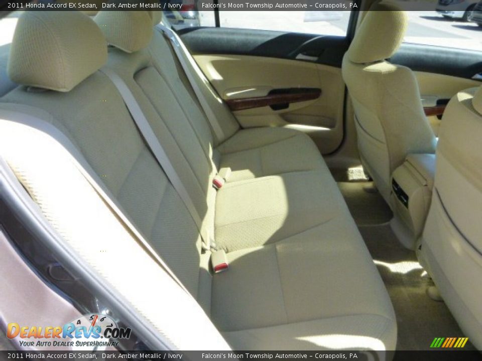 2011 Honda Accord EX Sedan Dark Amber Metallic / Ivory Photo #13