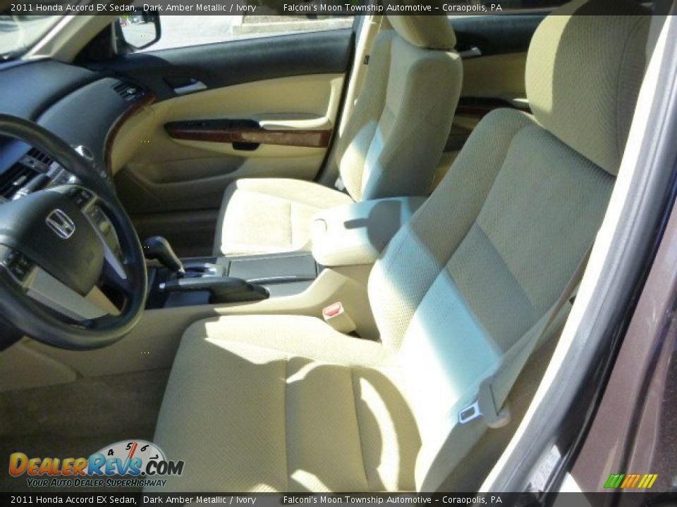 2011 Honda Accord EX Sedan Dark Amber Metallic / Ivory Photo #14