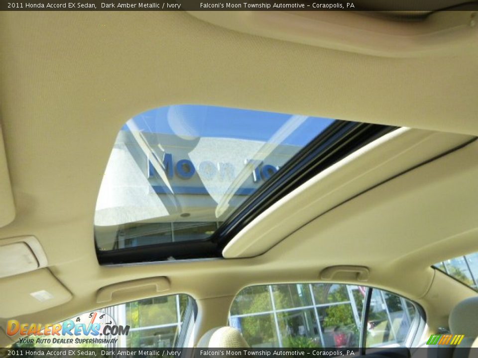 2011 Honda Accord EX Sedan Dark Amber Metallic / Ivory Photo #19