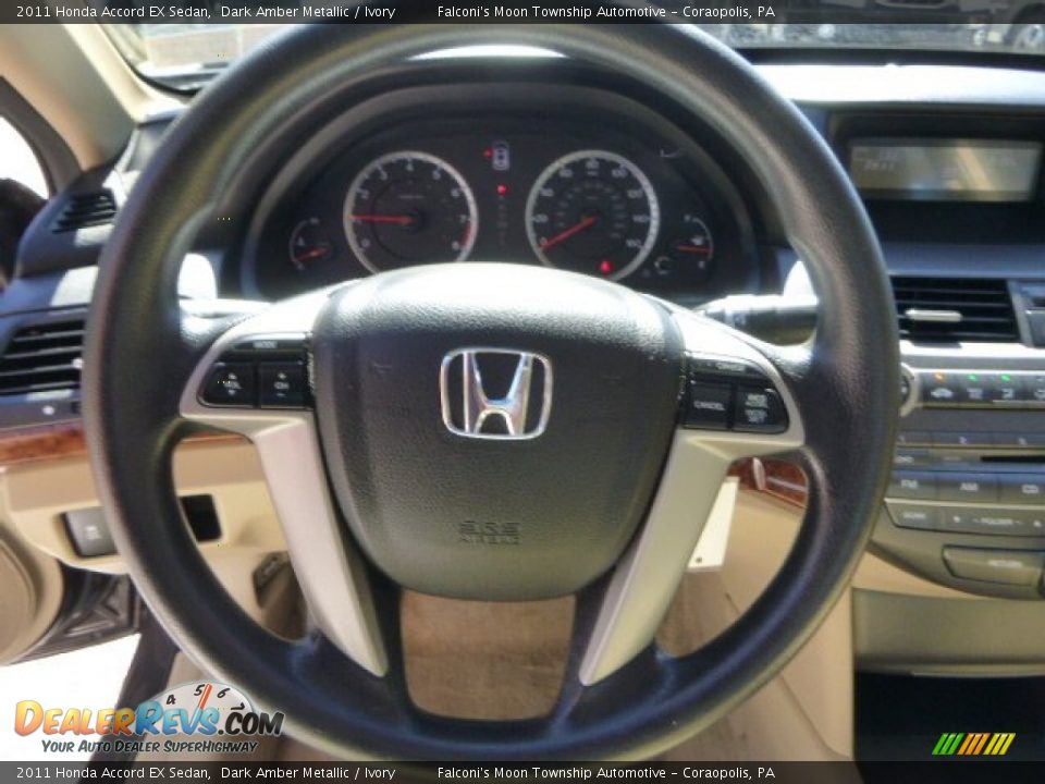 2011 Honda Accord EX Sedan Dark Amber Metallic / Ivory Photo #21