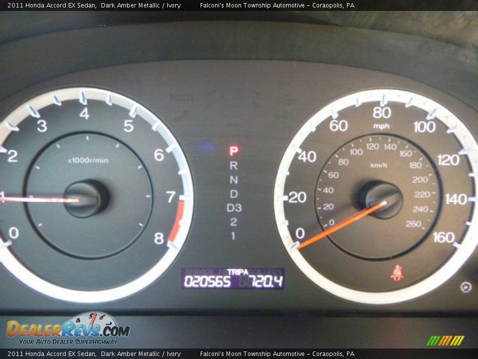 2011 Honda Accord EX Sedan Dark Amber Metallic / Ivory Photo #24