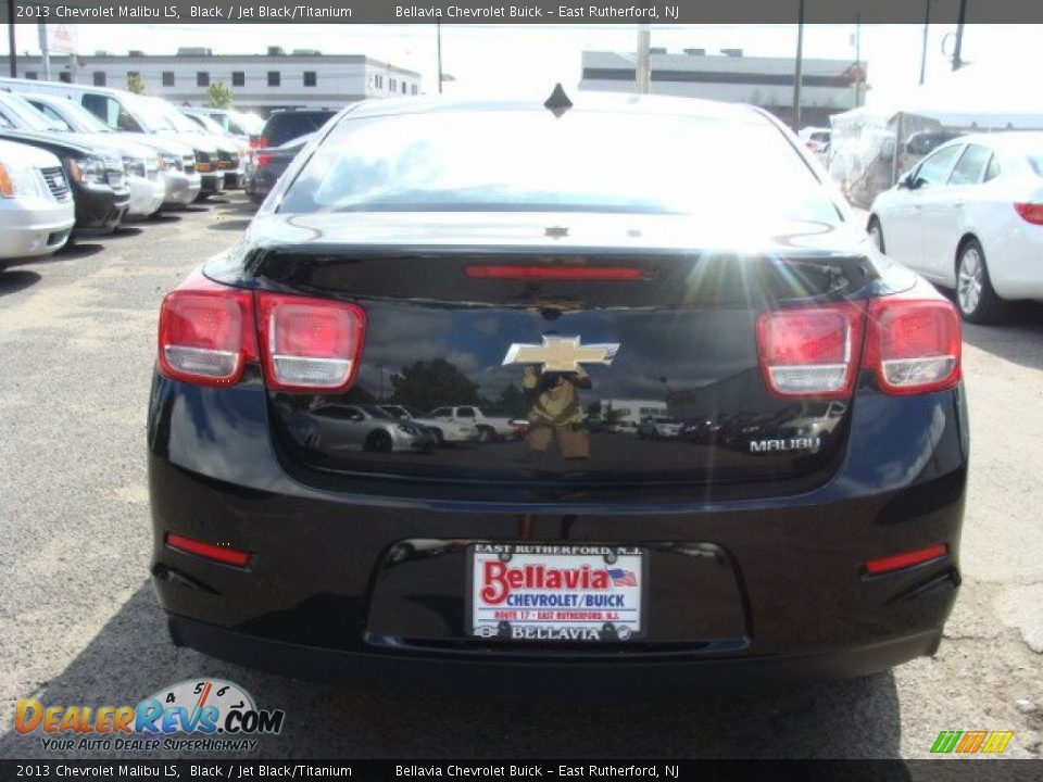 2013 Chevrolet Malibu LS Black / Jet Black/Titanium Photo #5