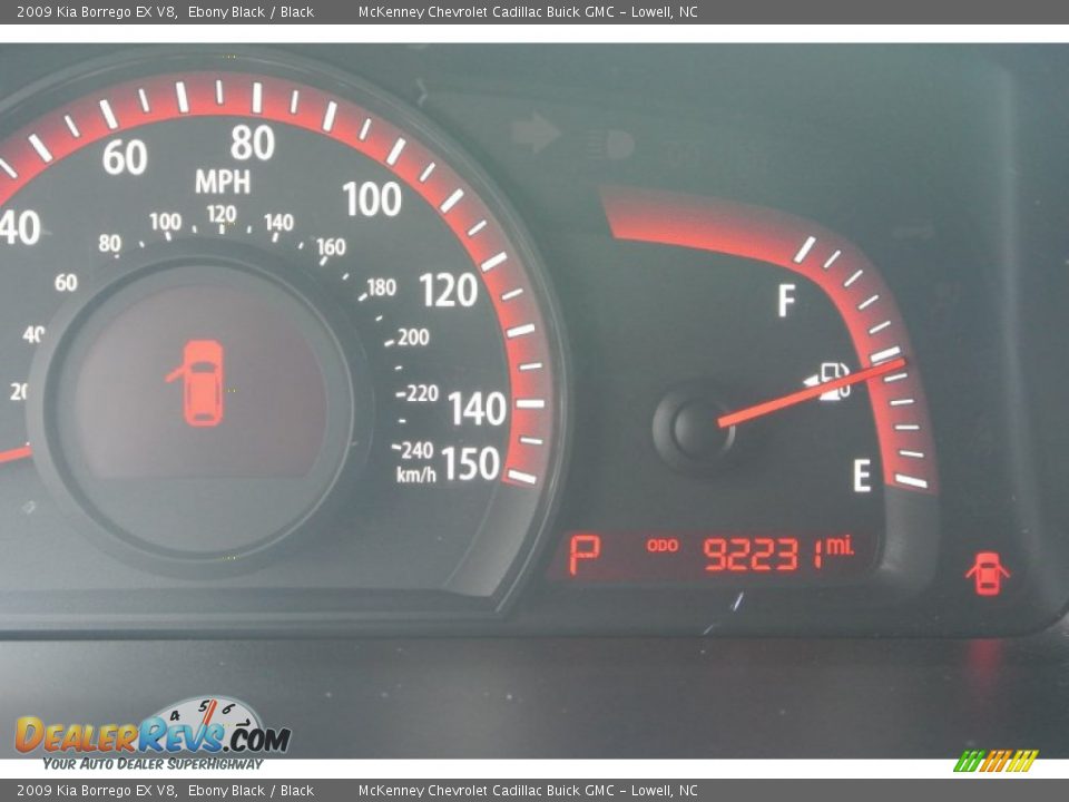 2009 Kia Borrego EX V8 Ebony Black / Black Photo #22