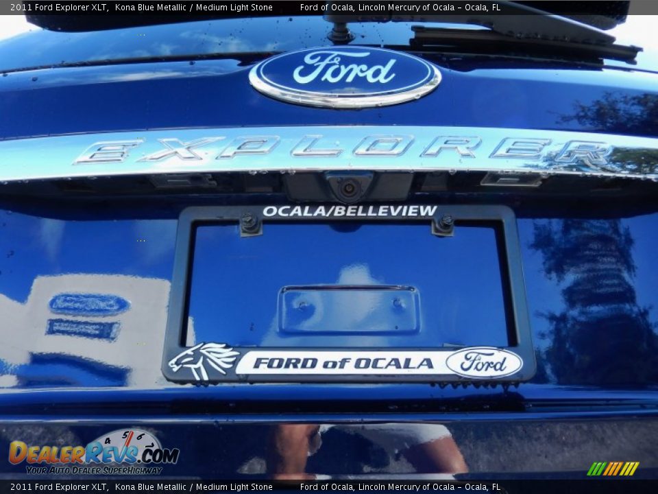 2011 Ford Explorer XLT Kona Blue Metallic / Medium Light Stone Photo #9