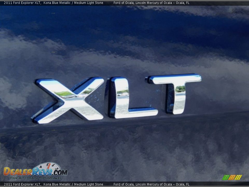 2011 Ford Explorer XLT Kona Blue Metallic / Medium Light Stone Photo #10