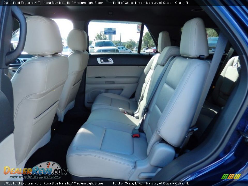 2011 Ford Explorer XLT Kona Blue Metallic / Medium Light Stone Photo #16