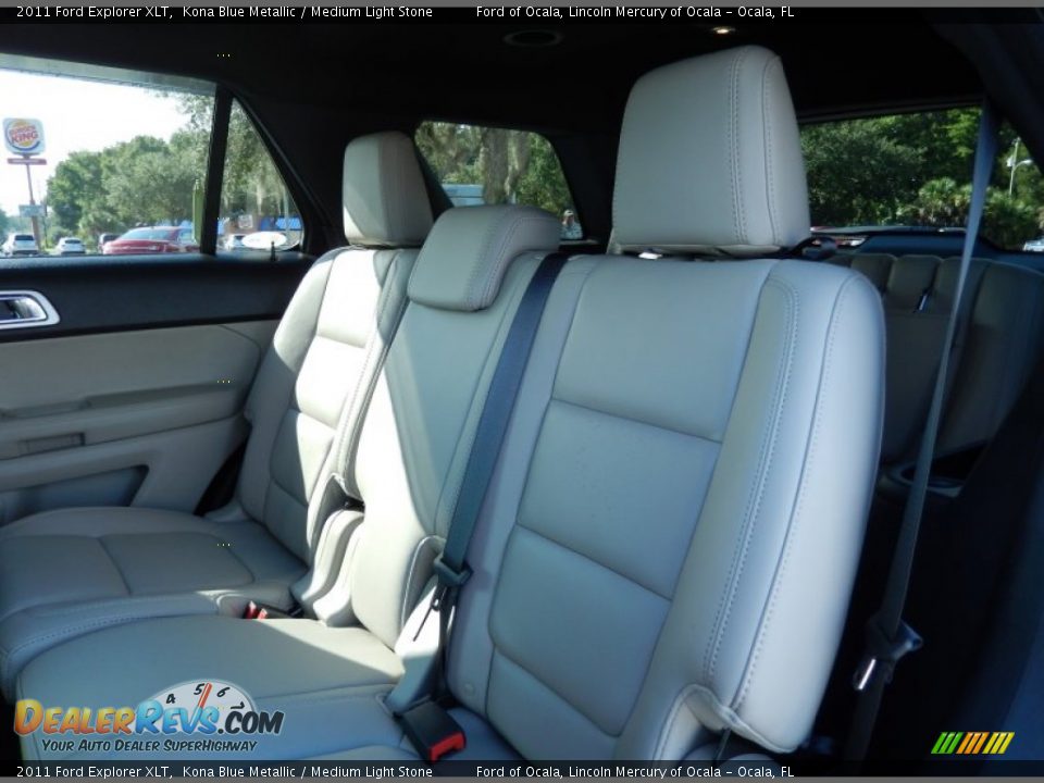 2011 Ford Explorer XLT Kona Blue Metallic / Medium Light Stone Photo #17