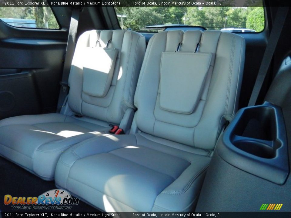 2011 Ford Explorer XLT Kona Blue Metallic / Medium Light Stone Photo #18