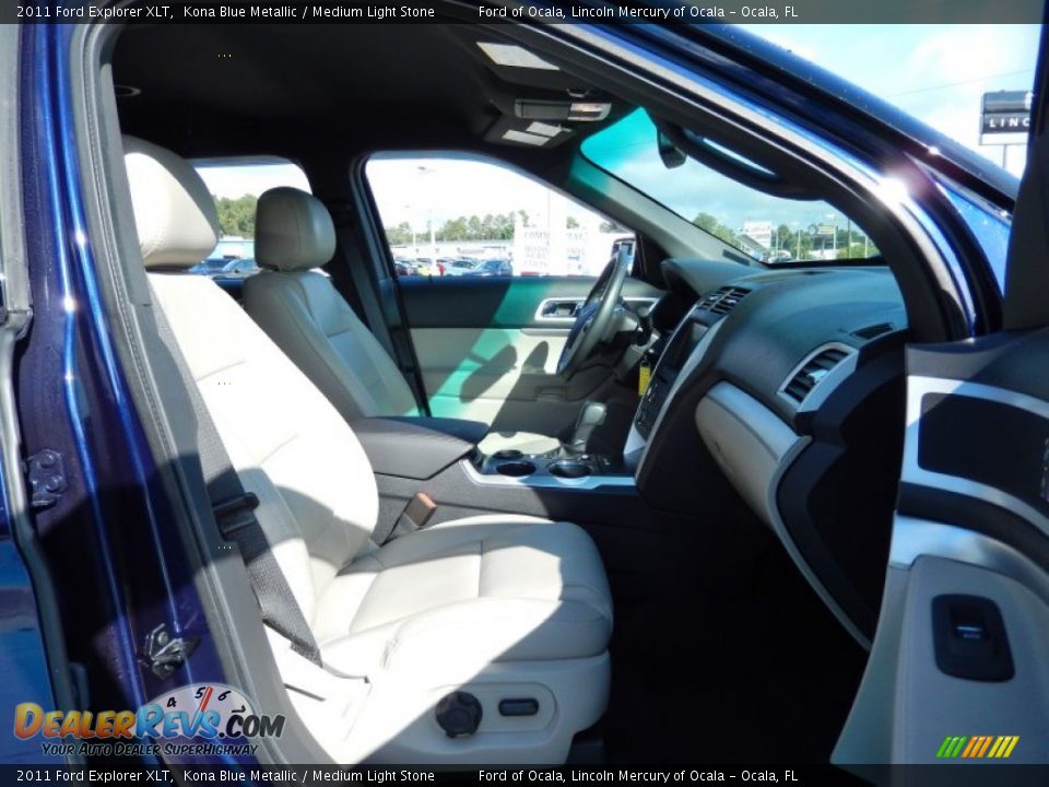 2011 Ford Explorer XLT Kona Blue Metallic / Medium Light Stone Photo #19