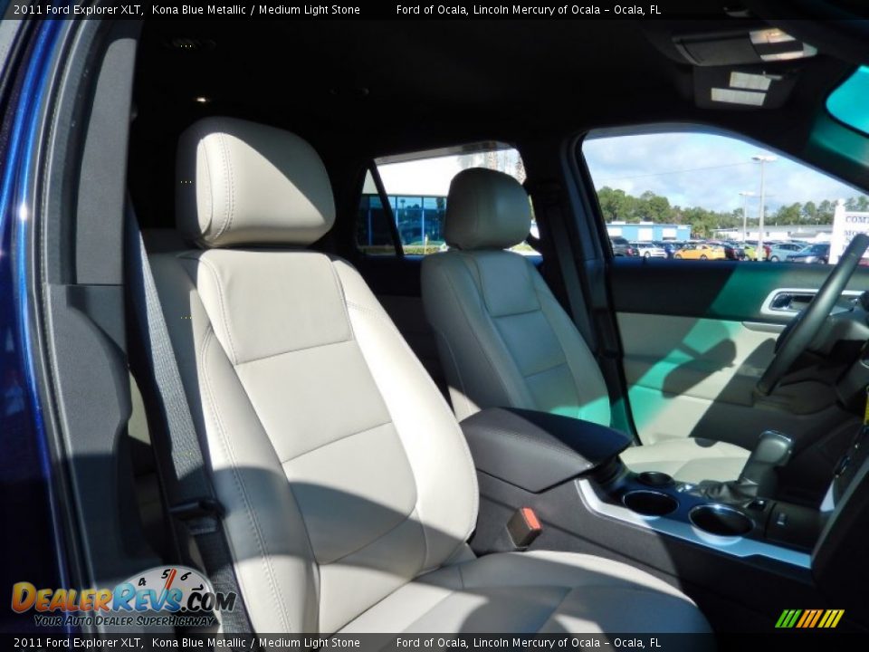 2011 Ford Explorer XLT Kona Blue Metallic / Medium Light Stone Photo #20
