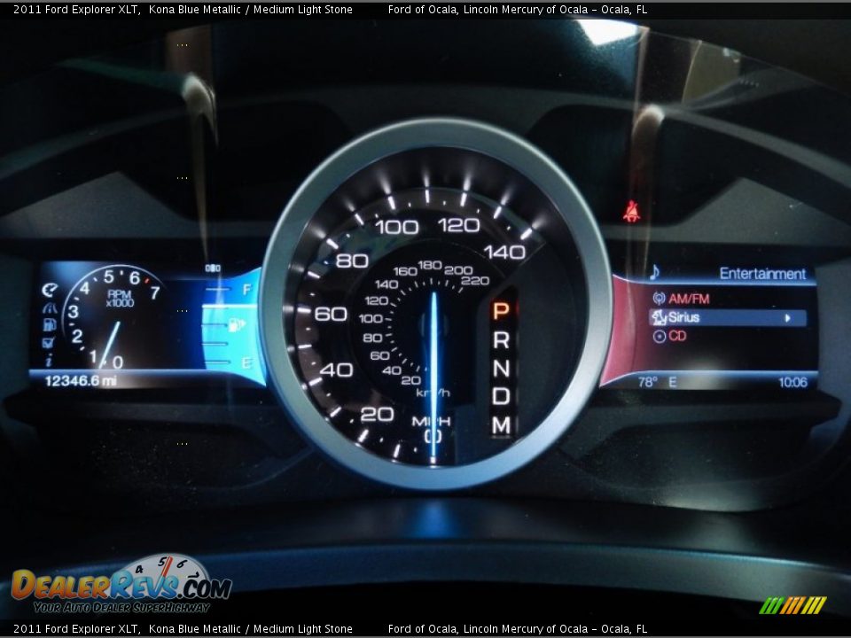 2011 Ford Explorer XLT Kona Blue Metallic / Medium Light Stone Photo #23