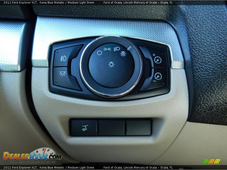 2011 Ford Explorer XLT Kona Blue Metallic / Medium Light Stone Photo #25