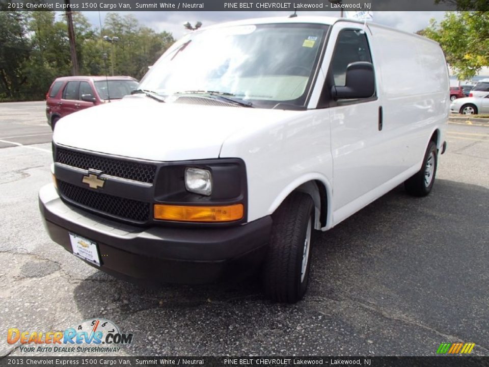 2013 Chevrolet Express 1500 Cargo Van Summit White / Neutral Photo #1