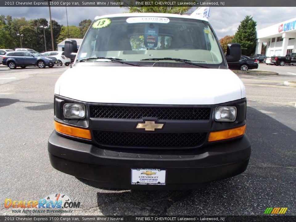 2013 Chevrolet Express 1500 Cargo Van Summit White / Neutral Photo #2