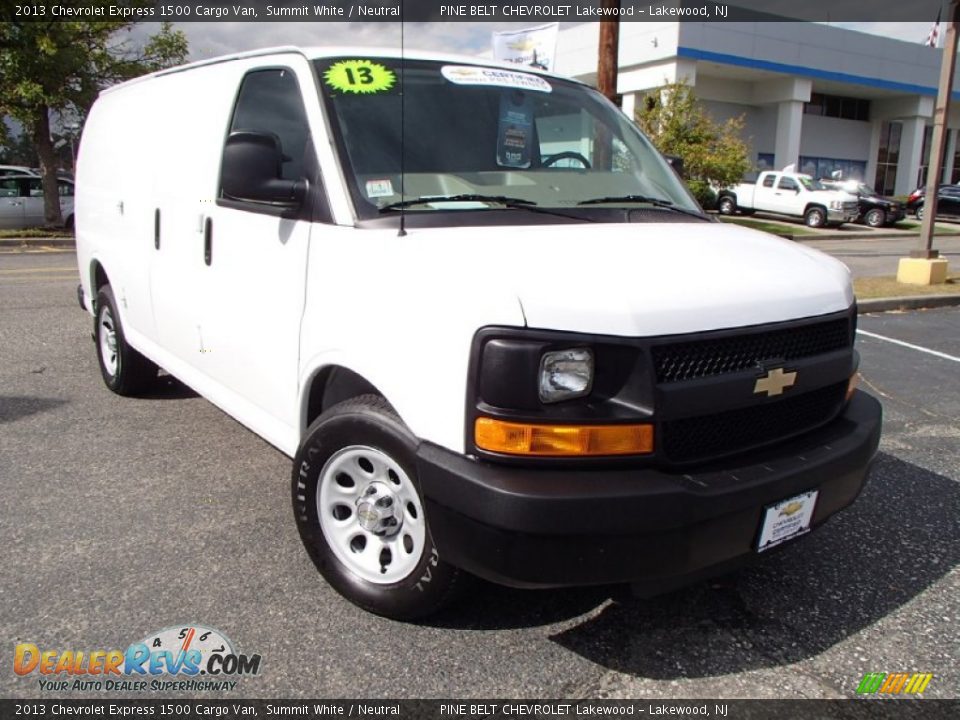 2013 Chevrolet Express 1500 Cargo Van Summit White / Neutral Photo #3