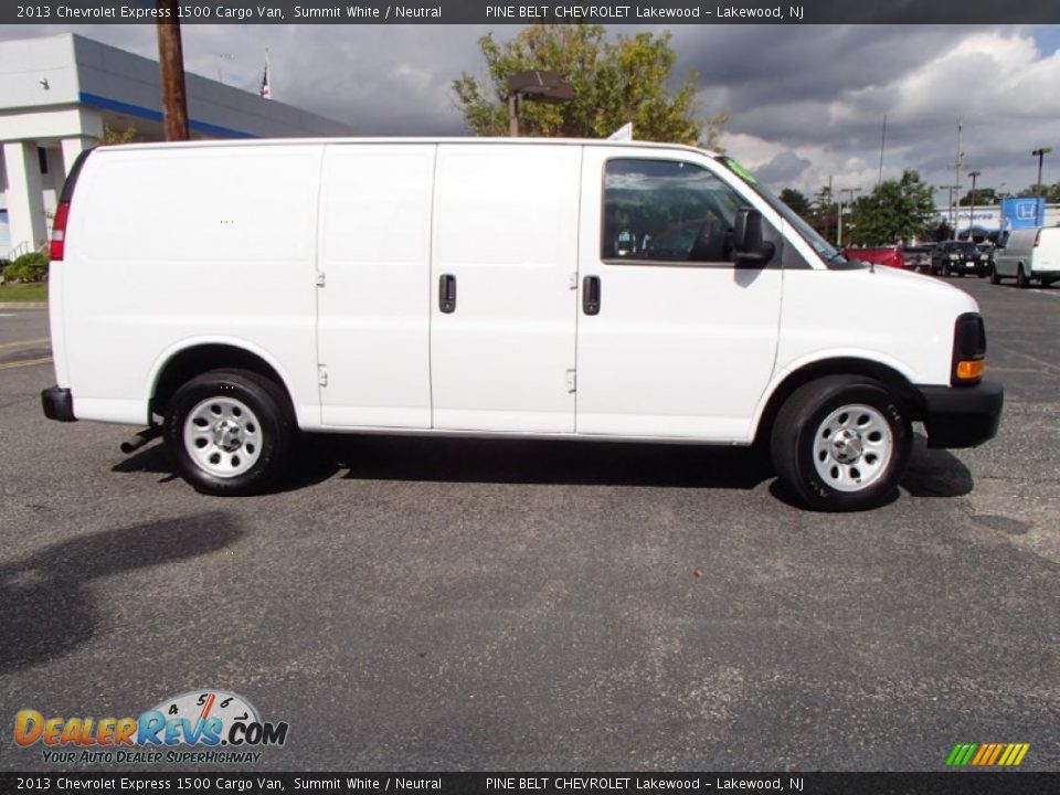 2013 Chevrolet Express 1500 Cargo Van Summit White / Neutral Photo #4