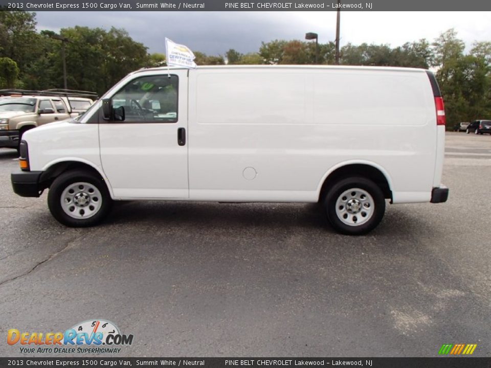 2013 Chevrolet Express 1500 Cargo Van Summit White / Neutral Photo #6