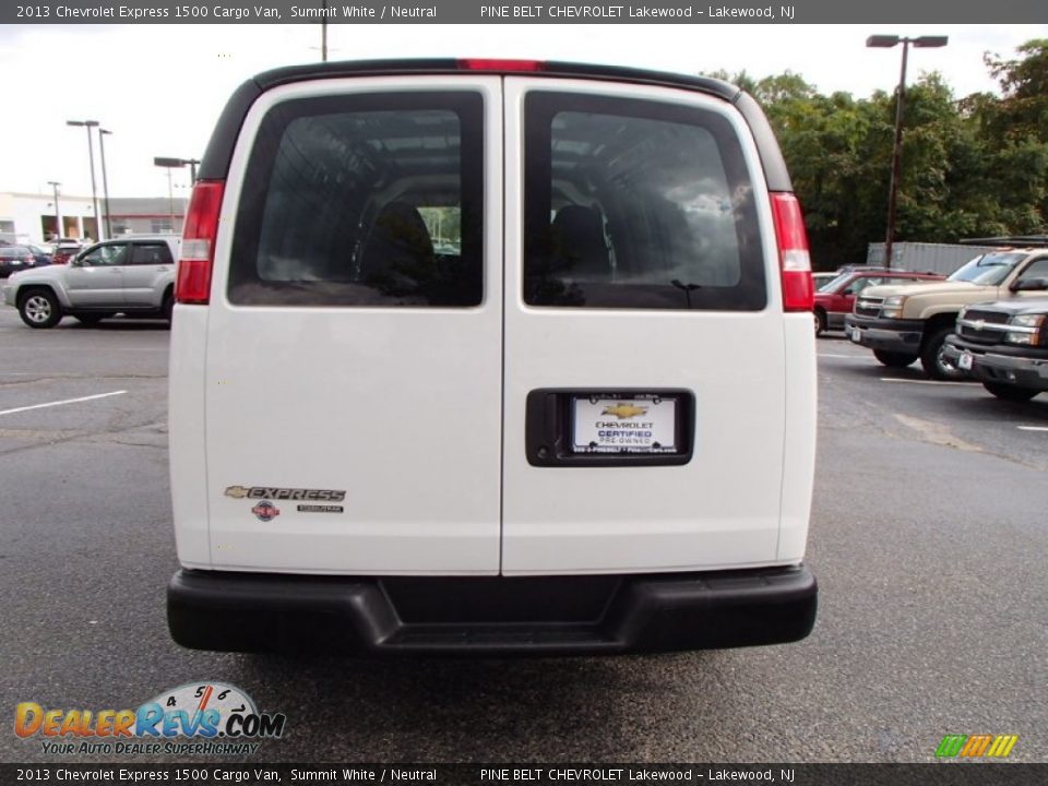 2013 Chevrolet Express 1500 Cargo Van Summit White / Neutral Photo #8