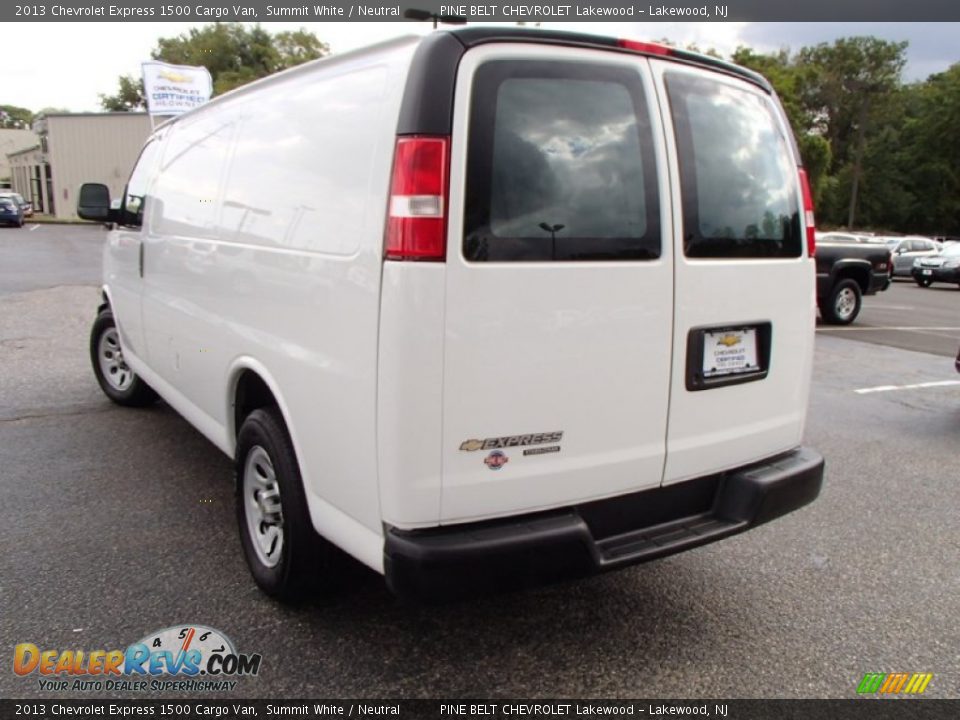 2013 Chevrolet Express 1500 Cargo Van Summit White / Neutral Photo #9