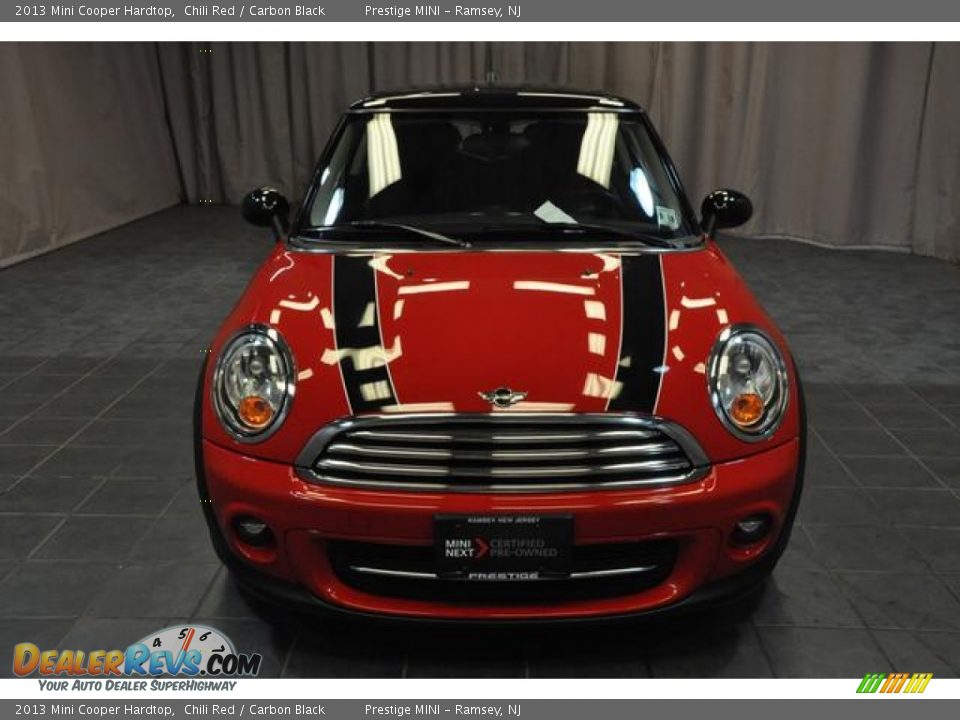 2013 Mini Cooper Hardtop Chili Red / Carbon Black Photo #3