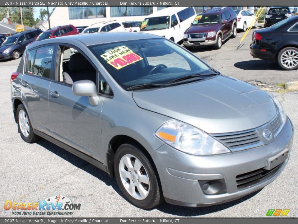 2007 Nissan Versa SL Magnetic Grey Metallic / Charcoal Photo #3