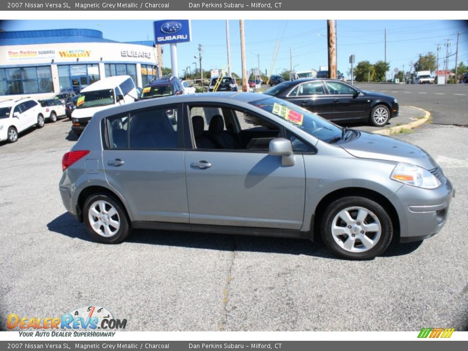 2007 Nissan Versa SL Magnetic Grey Metallic / Charcoal Photo #4