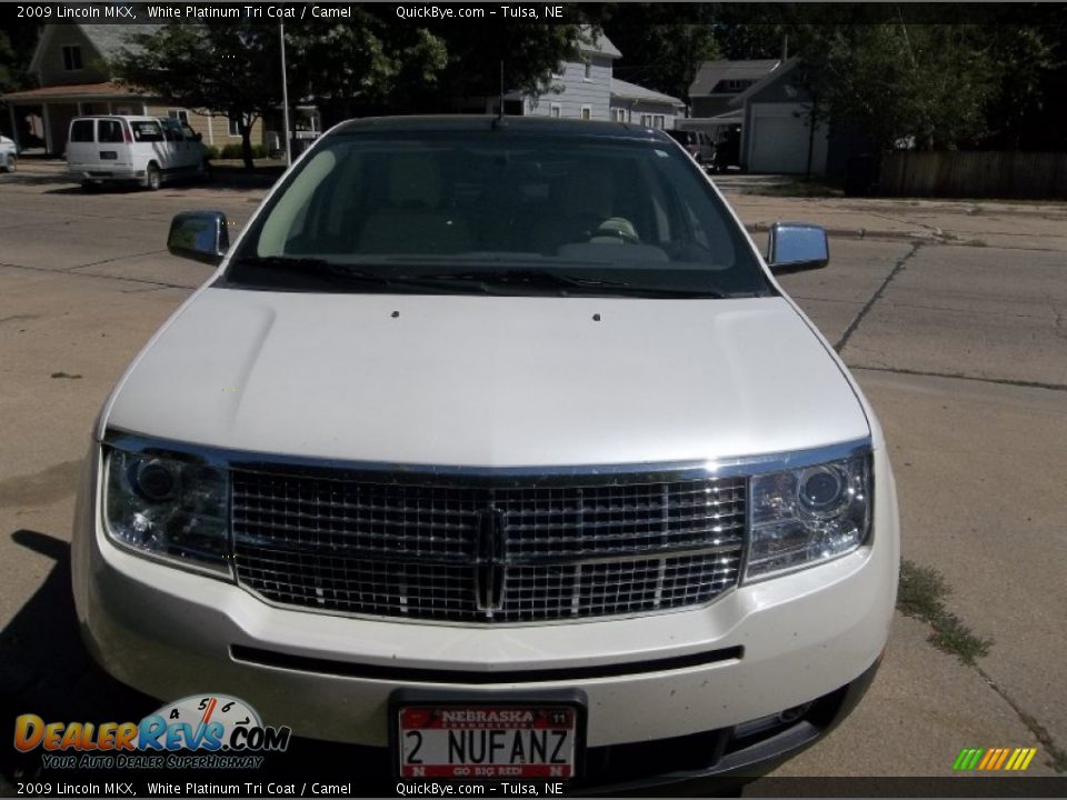 2009 Lincoln MKX White Platinum Tri Coat / Camel Photo #4