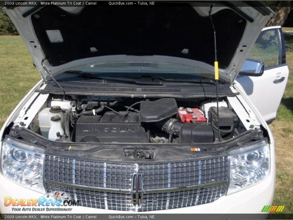 2009 Lincoln MKX White Platinum Tri Coat / Camel Photo #13