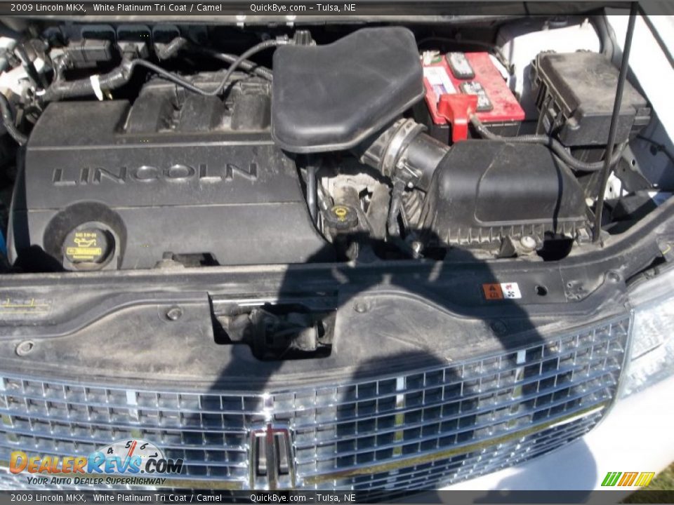 2009 Lincoln MKX White Platinum Tri Coat / Camel Photo #14