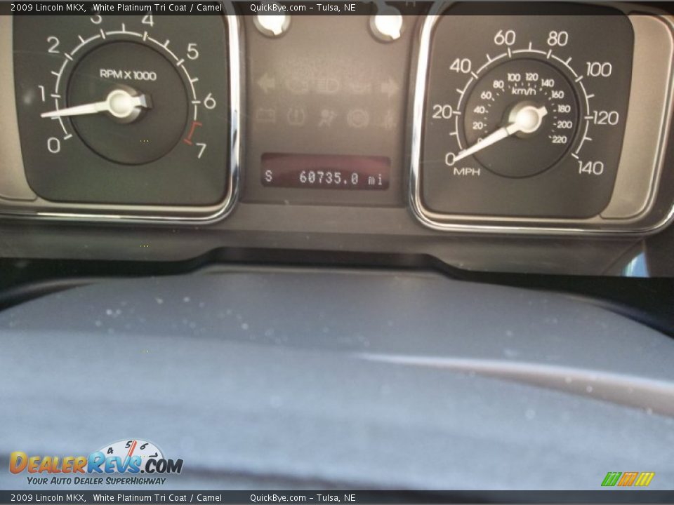 2009 Lincoln MKX White Platinum Tri Coat / Camel Photo #15