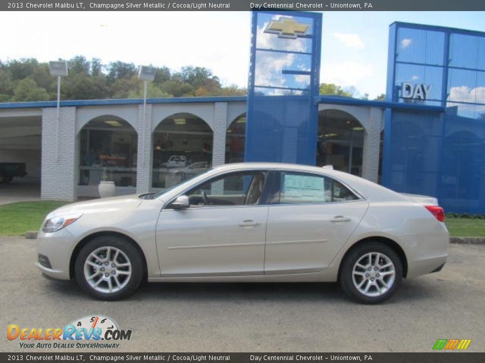2013 Chevrolet Malibu LT Champagne Silver Metallic / Cocoa/Light Neutral Photo #2