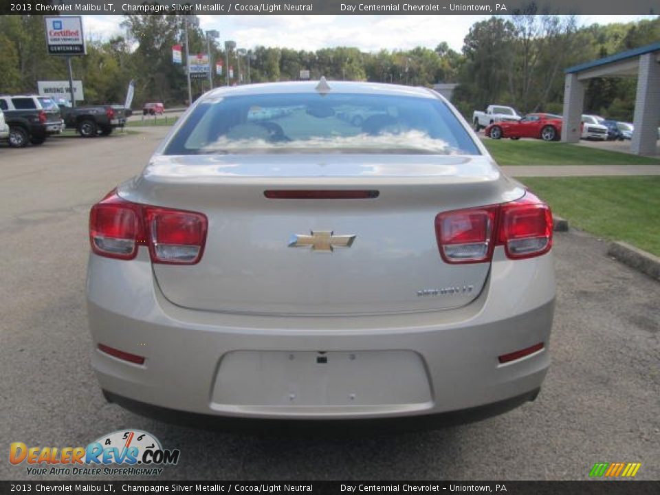 2013 Chevrolet Malibu LT Champagne Silver Metallic / Cocoa/Light Neutral Photo #5