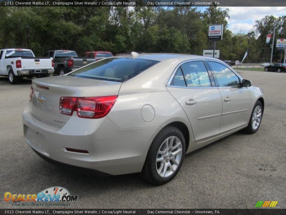 2013 Chevrolet Malibu LT Champagne Silver Metallic / Cocoa/Light Neutral Photo #6