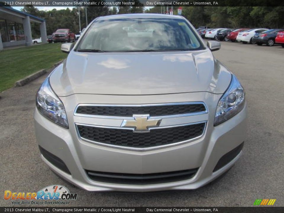 2013 Chevrolet Malibu LT Champagne Silver Metallic / Cocoa/Light Neutral Photo #10
