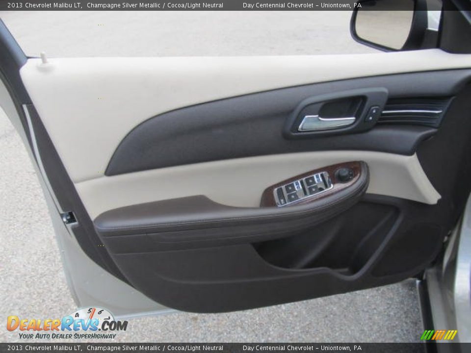 2013 Chevrolet Malibu LT Champagne Silver Metallic / Cocoa/Light Neutral Photo #11
