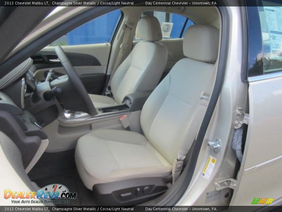 2013 Chevrolet Malibu LT Champagne Silver Metallic / Cocoa/Light Neutral Photo #12