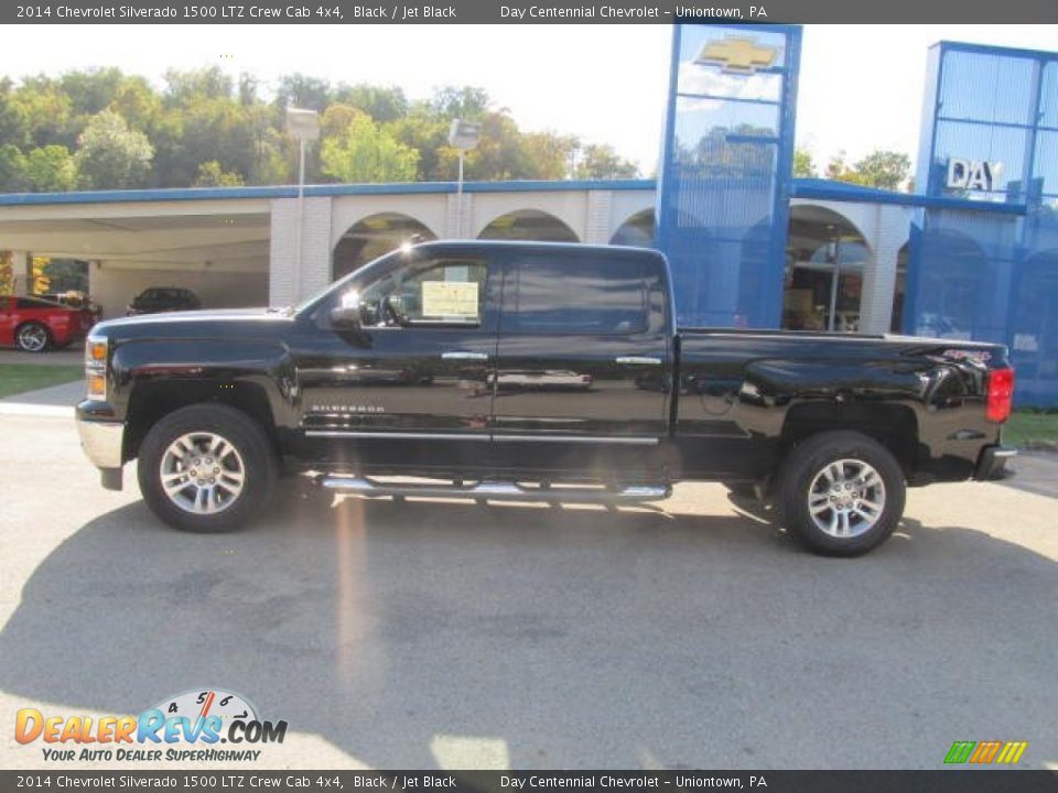 2014 Chevrolet Silverado 1500 LTZ Crew Cab 4x4 Black / Jet Black Photo #2