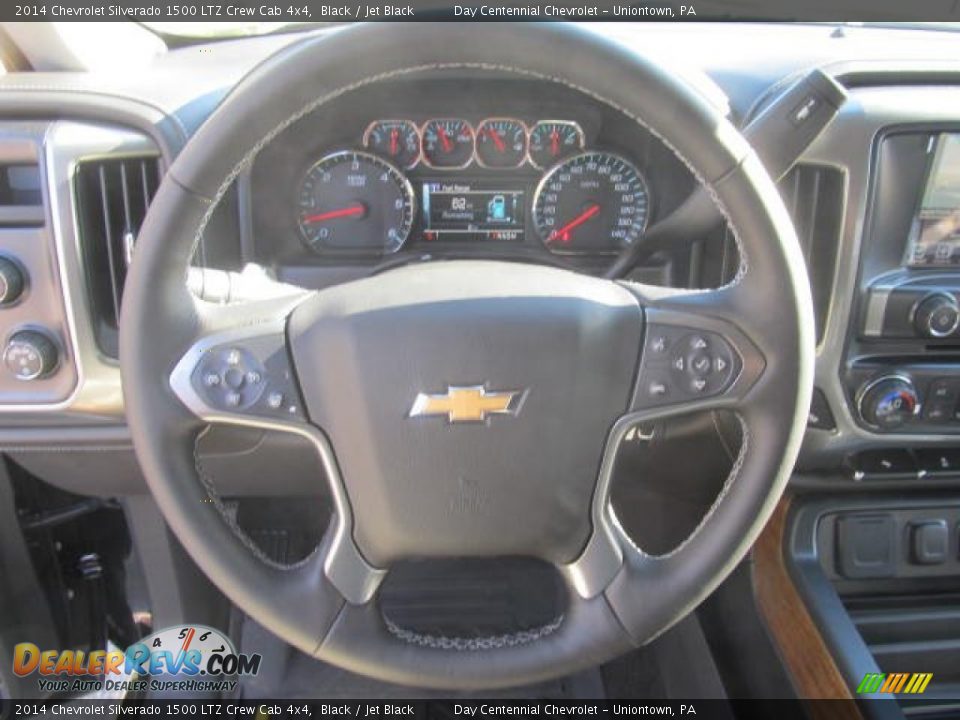 2014 Chevrolet Silverado 1500 LTZ Crew Cab 4x4 Black / Jet Black Photo #15