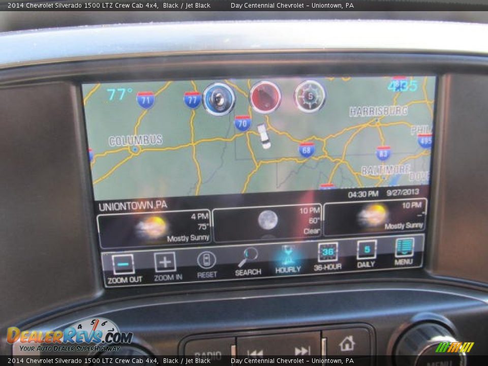 2014 Chevrolet Silverado 1500 LTZ Crew Cab 4x4 Black / Jet Black Photo #16