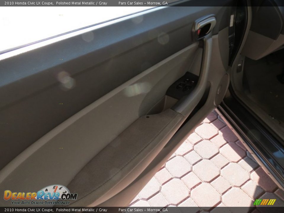 2010 Honda Civic LX Coupe Polished Metal Metallic / Gray Photo #7