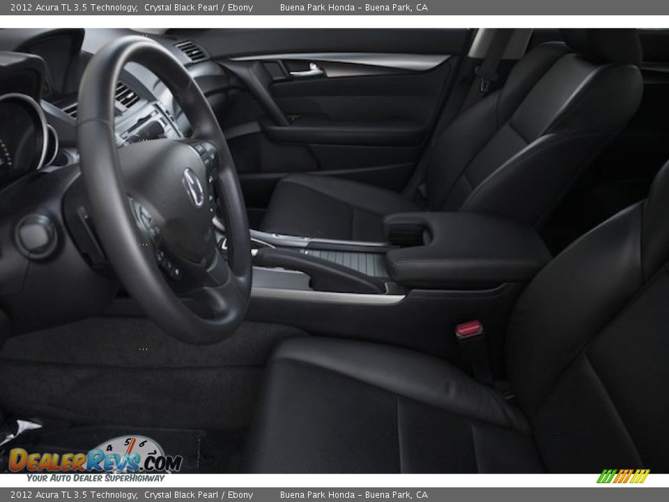 2012 Acura TL 3.5 Technology Crystal Black Pearl / Ebony Photo #3